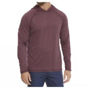 NEW FLAGS & ANTHEM vick performance hoodie in maroon heather